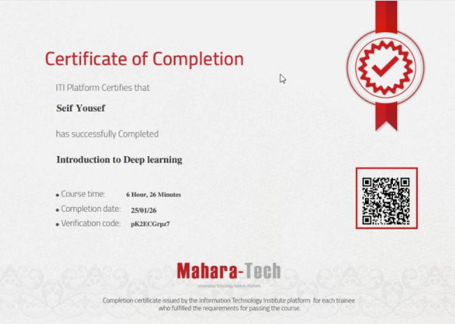 Mahara-Tech Deep Learning Certificate